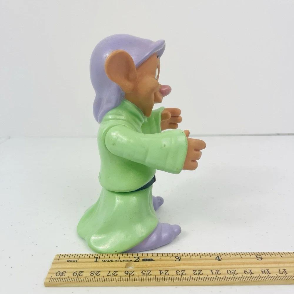 DOPEY Vintage Snow White and the Seven Dwarfs Vinyl Toy Doll Figure‎ Figurine 5